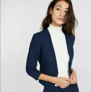 Express navy cutaway blazer